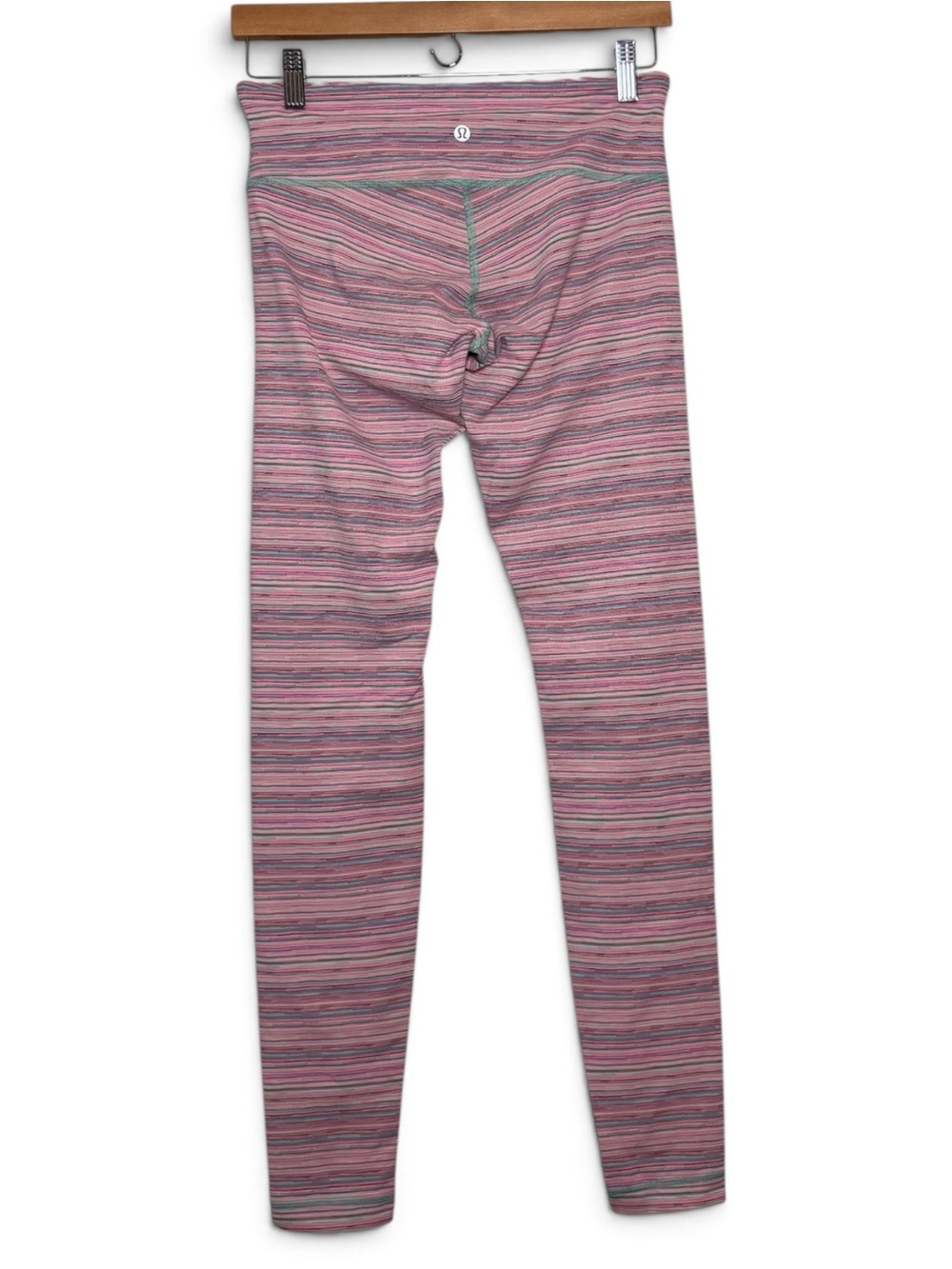 Lululemon Wunder Under III Yoga Leggings Cyber Stripe Size 8